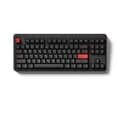 FL-ESPORTS X80 유무선 블루투스 가스켓 마운트 기계식 키보드 블랙 레드, 저소음 스노우축