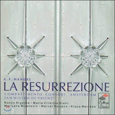 Jan Willem de Vriend 헨델: 오라토리오 ‘부활’ (Haendel: La Resurrezione)