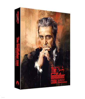 마리오 푸조의 대부 에필로그:마이클 콜레오네의죽음 + 대부3 (4Disc, 4K UHD + BD 풀슬립 A 스틸북 한정판) : 블루레이