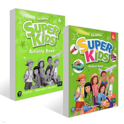 [세트] Super Kids 4 : Student Book + Activity Book, 3/E