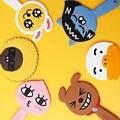 카카오프렌즈 미니 고무 손거울 (디자인랜덤)