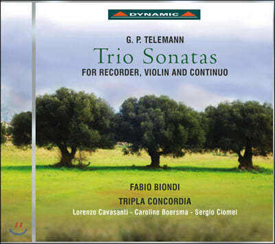 Fabio Biondi / Tripla Concordia 텔레만: 삼중주 소나타 (Telemann: Trio Sonatas)