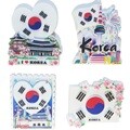 한국관광 태극기 3D 마블 냉장고자석(4개)/외국인선물/전통기념품 공예품 민예품/한국여행 바이어 국제학교 어학당 교환학생 유학생 홈스테이선물/Korean Souvenirs
