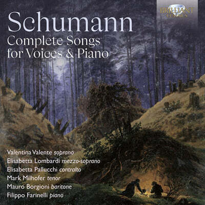 Filippo Farinelli 슈만: 피아노 반주의 성악 작품 전곡 (Schumann: Complete Songs for Various Voices and Piano) [4CD 박스세트]