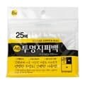 기븐 뉴투명지퍼백8호 A6가로 140x100mm 20입 지퍼백