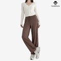 [트윈스파파] 여성 니트 골지 기모 밴딩 와이드 팬츠(P0000UBI)