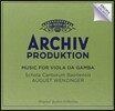 August Wenzinger 비올라 다 감바 작품집 (ARCHIV ARCHIVE: Music for Viola Da Gamba)