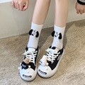 팔랑귀 강아지 모양 디자인 양말 펄럭이는 강아지 멍멍이 귀 양말 캐릭터 웃긴 귀여운 특이한 양말 삭스 니삭스 스트라이프 패션양말 여성 여자 긴 양말 인싸템