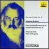 Auryn Quartet 아우린 시리즈 10 - 브람스: 피아노 오중주, 헨델 변주곡 (The Auryn Series X - Brahms: Piano Quintet Op.34, Handel Variations)