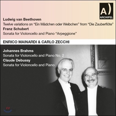 Enrico Mainardi 베토벤 / 슈베르트 / 브람스 / 드뷔시: 첼로와 피아노를 위한 작품집 (Beethoven / Schubert / Brahms / Debussy: Cello Sonatas)