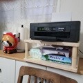 프린터선반 사각 원목 프린터받침대 거치대 데스크용품 책상정리 선반 진열대 에이스독서대 A4용지보관 정리수납 복합기