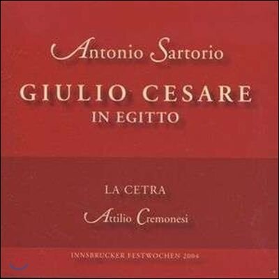 La Cetra 사르토리오: 이집트의 줄리오 체사레 (Sartorio: Giulio Cesare in Egitto)