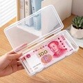 현금 지폐 돈 용돈 보관 케이스 보관함 수납함 박스 투명 사각 플라스틱 스티커 다꾸 다용도 통 돈통 수납 정리함 돈관리 굿즈