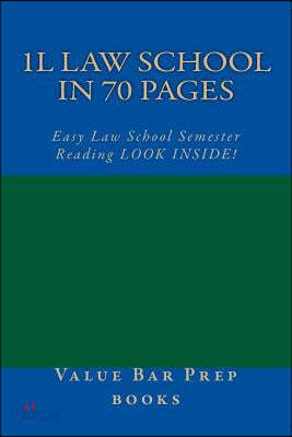 1L Law School In 70 Pages: Easy Law School Semester Reading LOOK INSIDE!