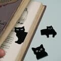 검은 고양이 마그네틱 북마크 북클립 6P 세트