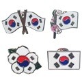 태극기 뱃지 K-컬처 컬렉션-클래식,무궁화,플로럴싱글,커플 디자인 굿즈/외국인친구선물/한국여행 관광 전통기념품 답례품/가방 옷 모자 파우치 악세사리/Korean souvenirs