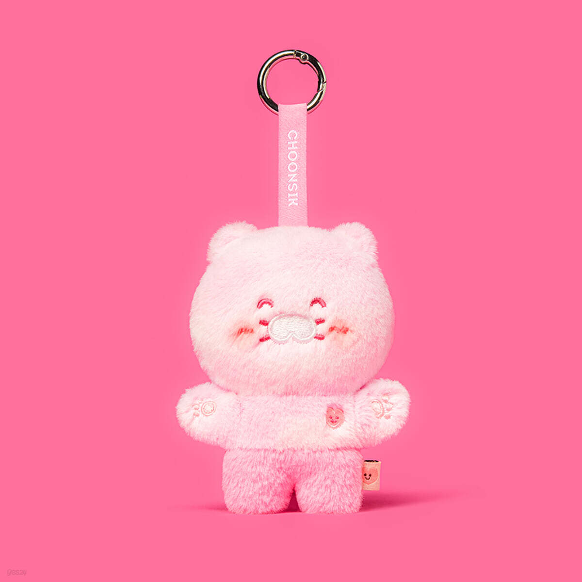 감정춘 설렘 분홍 키링인형_ 춘식이