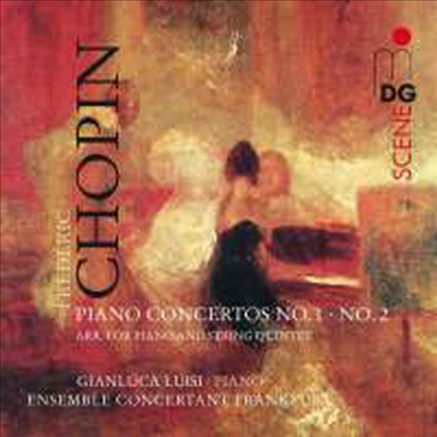 쇼팽 : 피아노 협주곡 1, 2번 (피아노와 현악오중주를 위한 편곡) (Chopin : Piano Concertos Nos. 1 &amp; 2 - arranged for piano and string quintet) (SACD Hybrid) - Gianluca Luisi