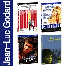 장 뤽 고다르 감독 4종 세트 / 네 멋대로 해라 / 사랑과 경멸 / 미치광이 삐에로 / 알파빌