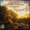 Anneke Boeke / Miklos Spanyi 텔레만: 리코더와 하프시코드를 위한 협주곡 (Telemann: Concertos for Recorder & Harpsichord)