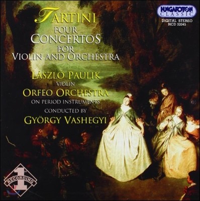 Laszlo Paulik 타르티니: 바이올린 협주곡 1집 (Tartini: Violin Concertos D.34, 47, 69, 101)