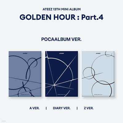 에이티즈 (ATEEZ) - GOLDEN HOUR : Part.4 [POCAALBUM VER.][3종 SET]