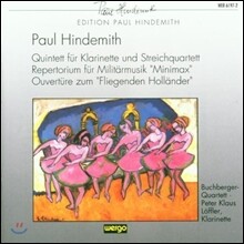 Buchberger Quartet 힌데미트: 클라리넷 오중주, '미니맥스' 레퍼토리움 외 (Hindemith: Clarinet Quintet, 'Minimax' Repertorium)