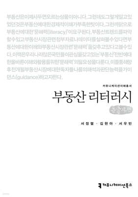부동산 리터러시 (큰글자책)
