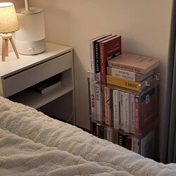 ★빅세일★일상드로우 북카트 북트롤리 미니 책꽂이 책장 이동식 간이 투명 틈새 3단 4단