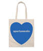 Apartamento Heart Tote Bag 아파르타멘토 하트 토트백 (blue flame)