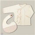 (베이직 출산준비 시리즈) 배냇,턱받이 SET (체크) DIY
