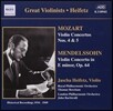 Jascha Heifetz 모차르트 / 멘델스존: 바이올린 협주곡 (Great Violinists - Mozart: Concertos Nos.4, 5 'Turkish'/ Mendelssohn: Concerto Op.64)