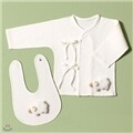 (2015년 양띠 램시리즈) 배냇,턱받이 SET (화이트) DIY