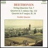 Kodaly Quartet 베토벤: 현악 사중주 7집 - 15번 (Beethoven: String Quartets Vo. 5 - Op.132, H.34 Op.14 No.1)