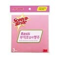 3M 브라이트 베이직 부직포 칼라행주 3매 행주