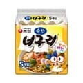 반품불가 농심 순한 너구리 멀티 120gX5
