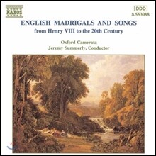Oxford Camerata 헨리 8세 시대~20세기의 영국 마드리갈과 가곡 (English Madrigals &amp; Songs from Henry VIII to the 20th Century)