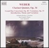 Kalman Berkes 베버: 클라리넷 오중주, 그랑 듀오 콘체르탄트, 변주곡 (Weber: Clarinet Quintet, Grand Duo Concertant, Variations)