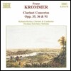 Kalman Berkes 크로머: 클라리넷 협주곡 (Krommer: Clarinet Concertos Op.35, Op.36, Op.91)