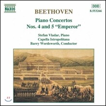 Barry Wordsworth 베토벤: 피아노 협주곡 4번, 5번 '황제' (Beethoven: Piano Concertos Op.58, Op.73 'Emperor') 슈테판 블라더
