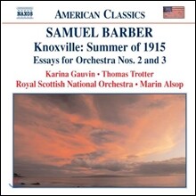 Marin Alsop 바버 관현악 5집 - 녹스빌 1915년의 여름, 관현악 에세이 (Barber: Knoxville Summer of 1915, Essays for Orchestra)
