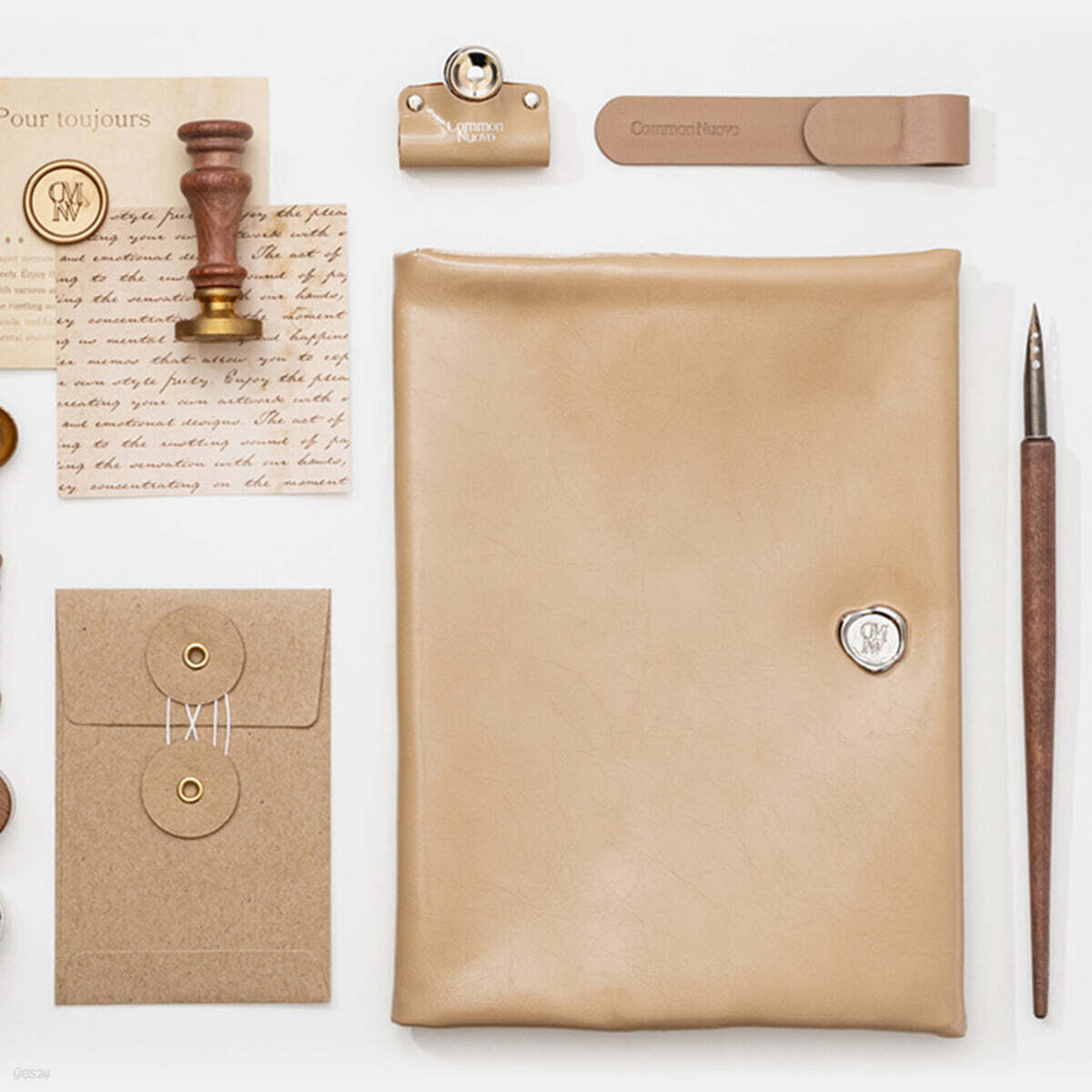 누보 글로시 가죽 북커버 (S, A5, L)