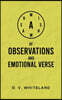 A Mishmash of Observations and Emotional Verse
