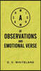 A Mishmash of Observations and Emotional Verse
