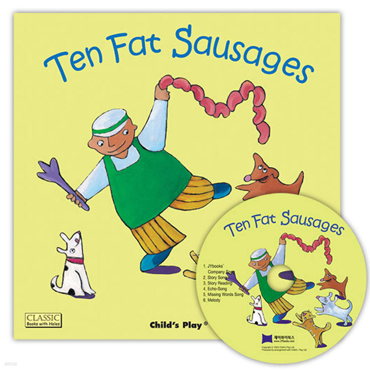 [노부영 마더구스 세이펜] Ten Fat Sausages (Paperback &amp; CD Set)