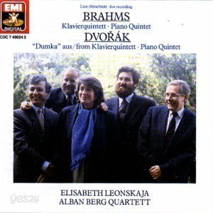 Elisabeth Leonskaja, Alban Berg Quartett / 브람스 : 피아노 오중주 작품34, 드볼작 : 피아노 오중주 작품81 - 2악장 (Brahms : Piano Quntet Op.34, Dvorak : Piano Quintet Op.81 &#39;Dumka&#39; - 2nd Movement) (수입