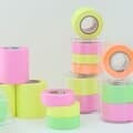 모모팝 메모롤 접착 점착 메모지 50mm 25mm 15mm 36종 라임 RK-50CH-LI