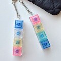 [사은품 증정] LED 4구 키보드 클리커 클릭커 키캡 키링 반투명 가방 자동차 열쇠고리 휴대폰 굿즈 키홀더