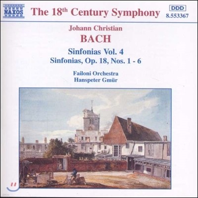 Hanspeter Gmur 요한 크리스티안 바흐: 신포니아 4집 (J.C. Bach: Sinfonias Op.18 Nos.1-6)