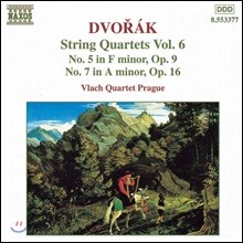 Vlach Quartet Prague 드보르작: 현악 사중주 5번, 7번 (Dvorak: String Quartets Op.9, Op.16)